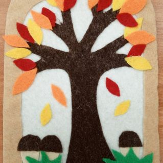 «Очарование осени в мягких красках фетра»