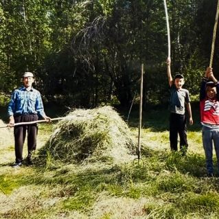 Ура, есть первая копна!