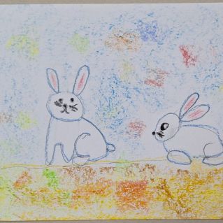 "Зайчики осенью"