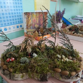 Осенняя поляна. Как