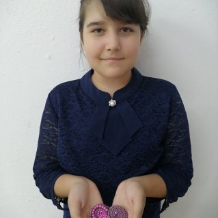 Брошь "Любящее сердце"