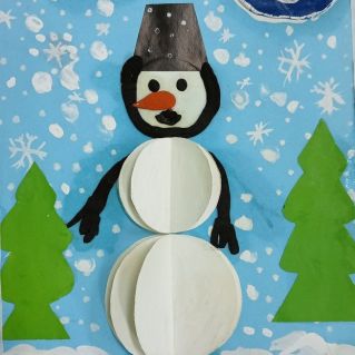 "Снеговик-морковный нос"