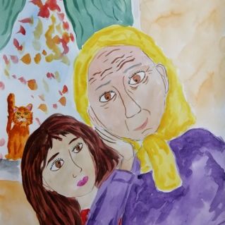 "Внучка и бабушка: драгоценные моменты"