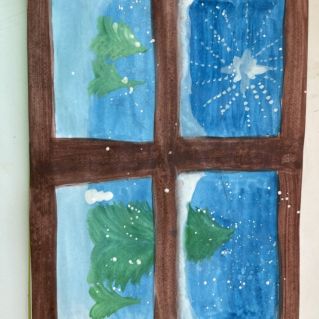 "Зимний вид из окна"