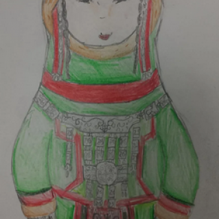 Матрешка в якутском стиле