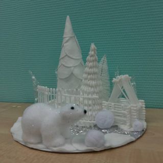 Зимняя деревенька