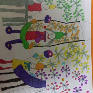 рисунок " новогодние   праздники"