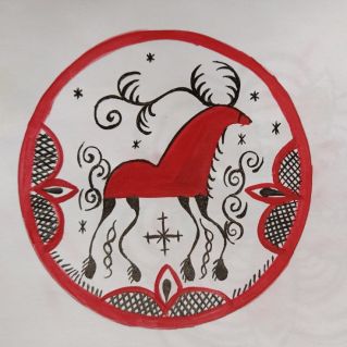 "Мезенская роспись"