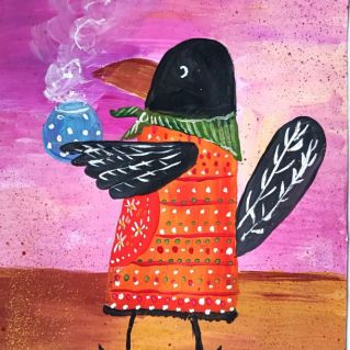 "Ворона кашу варила"