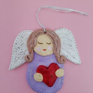 Ёлочная игрушка "Ангелочек"