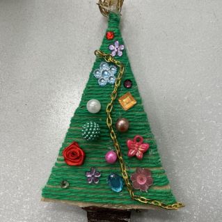 Елочка из пряжи
