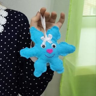 Снежинка (Шитьё из фетра)