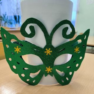 Новогодняя маска "Бабочка"