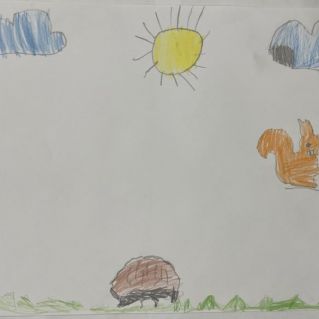 Белочка и ёжик