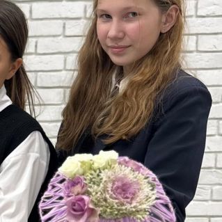 Букет на каркасе «Любимой маме»