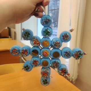 Новогодняя снежинка.