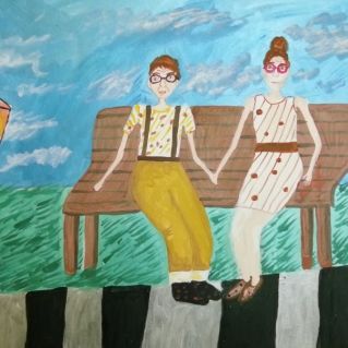 "Рука об руку: мудрость и тепло вдвоем"