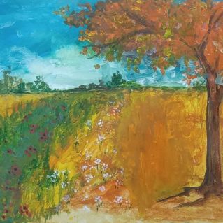 Осень в пшеничном поле