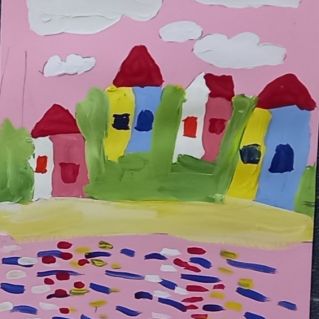 Город у моря.