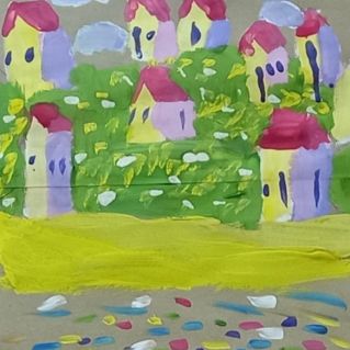 Город у моря.