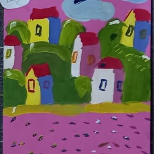 Город у моря.