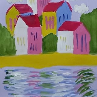 Город у моря.