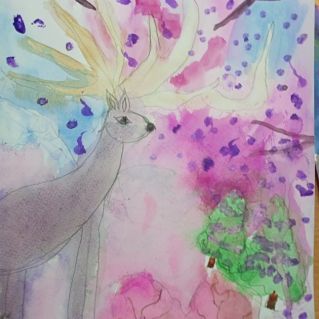 В зимнем лесу