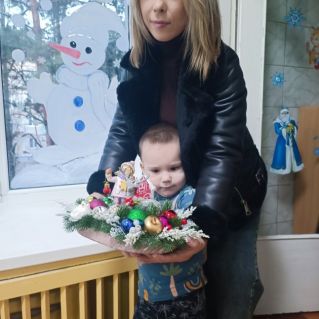 Волшебный новогодний веночек