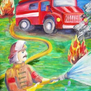 "В борьбе с огненной стихией"