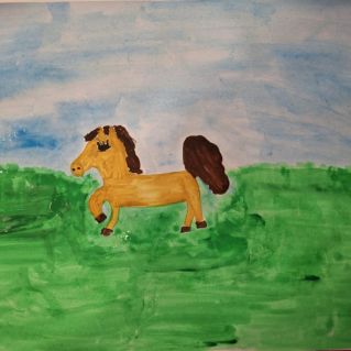 "Моя лошадка на прогулке"