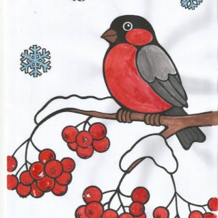 На рябиновой ветке