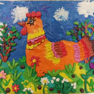 Курица на улице