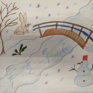 Зимний морозный день