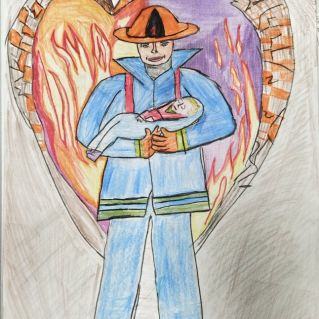 Своей жизни не щадя, спас ребенка из огня! Его пламенное сердце не остынет никогда!