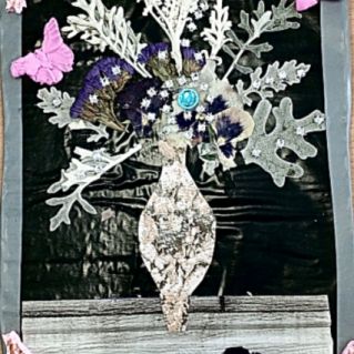 Аппликация "Букет в вазе"