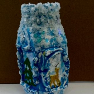 Декоративная баночка "Зимняя сказка"