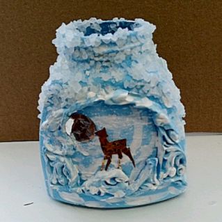 Декоративная баночка "Зимушка-зима"