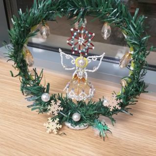 «Новогодний ангел» бисероплетение