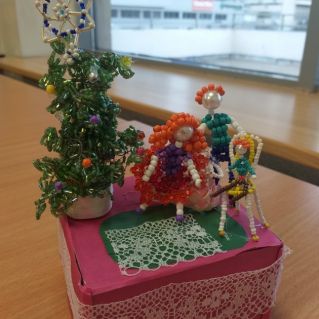 «Новый год у нас дома» бисероплетение