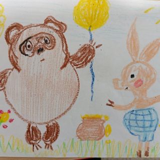 Винний Пух и Пятачок спешат в гости