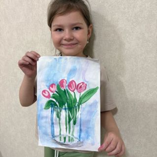 Тюльпаны в вазе