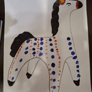 "Дымковская лошадка"