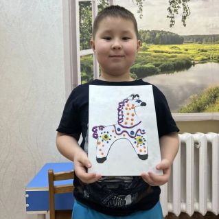 Дымковская лошадка