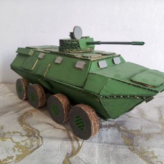 «Модель бронетранспортёра БТР-80 в технике моделирования»