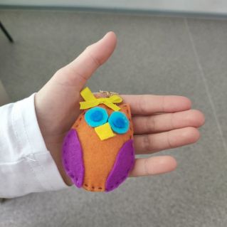"Совушка" (Брелок из фетра. Шитьё)