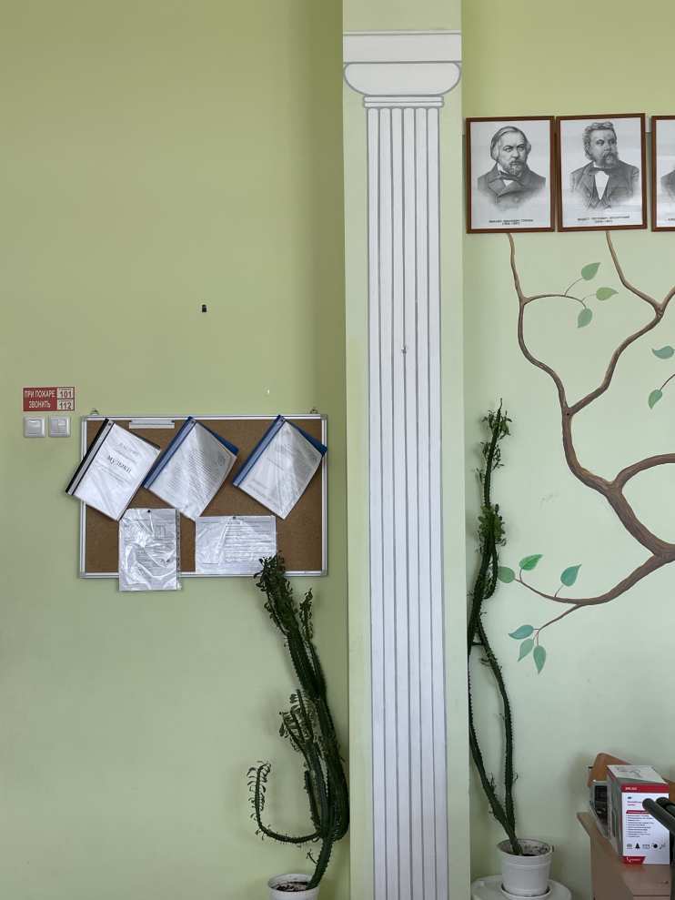 Художественное оформление стен кабинета музыки